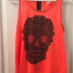 Tank top w/skull